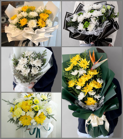 安徽铜陵市义安区五松镇万鸡山社区白事花束代送
